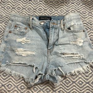 Aeropostale jean shorts high rise